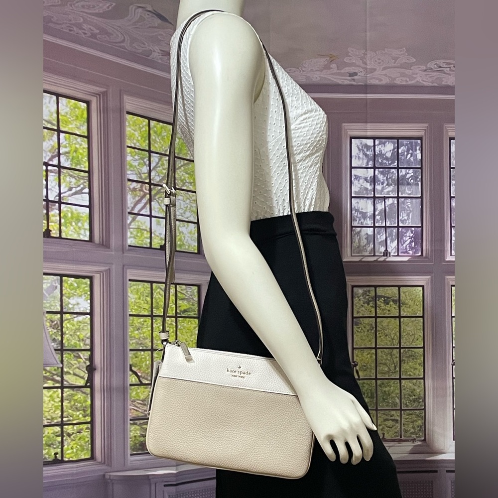 NWT Kate Spade Leila Triple Gusset Crossbody bag - Picture 2 of 12